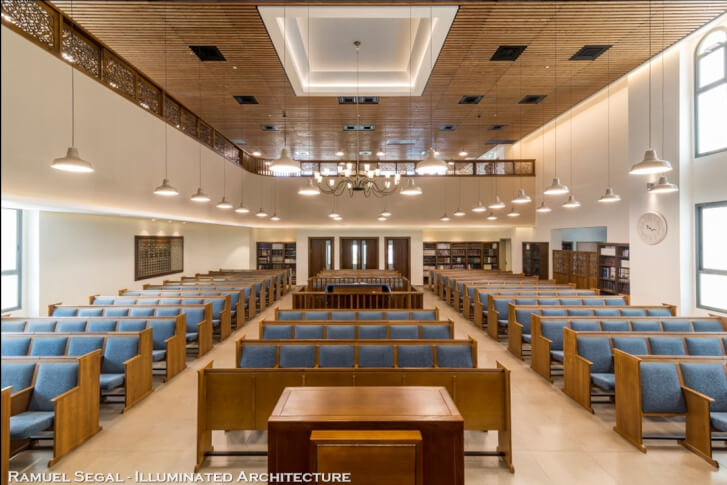 רמואל סגל אדריכל אדריכלות מוארת בית כנסת Ramuel Segal architect Illuminated architecture synagogue